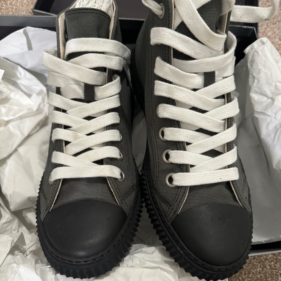 Prada Sport Canvas High Top Sneakers Logo - Picture 4 of 9